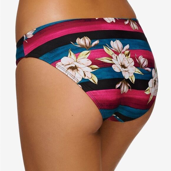 Hula Honey Rose Juniors' Sweet Bloom Hipster Bikini Swim Bottoms XS NWT - Picture 2 of 9